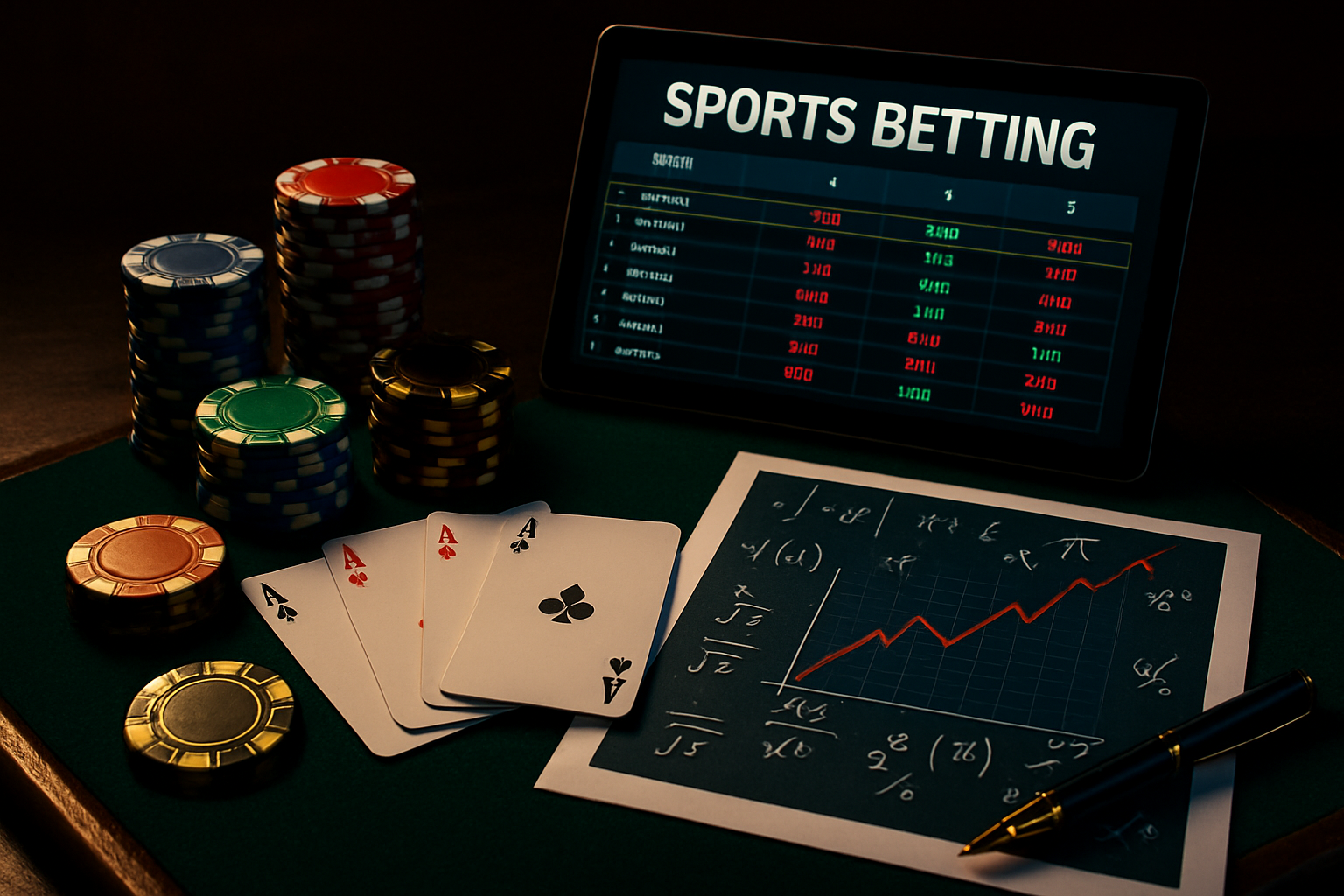 Grafische Darstellung von Quotenbewegungen an einer Wettbörse mit steigenden und fallenden Kurven