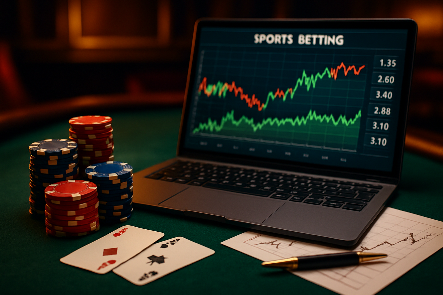 Scalping Trading Strategie mit Quotenbewegungen und Gewinnkurve an Wettbörse